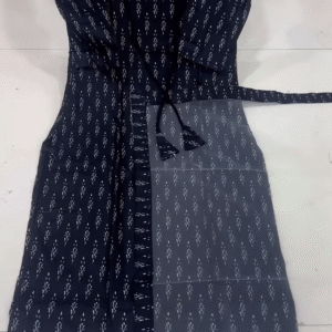 V-Neck Ethnic Motifs A-Line Midi Dress