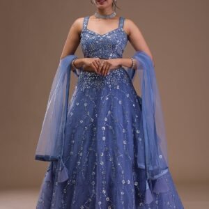 Mirrorwork Net Readymade Lehenga