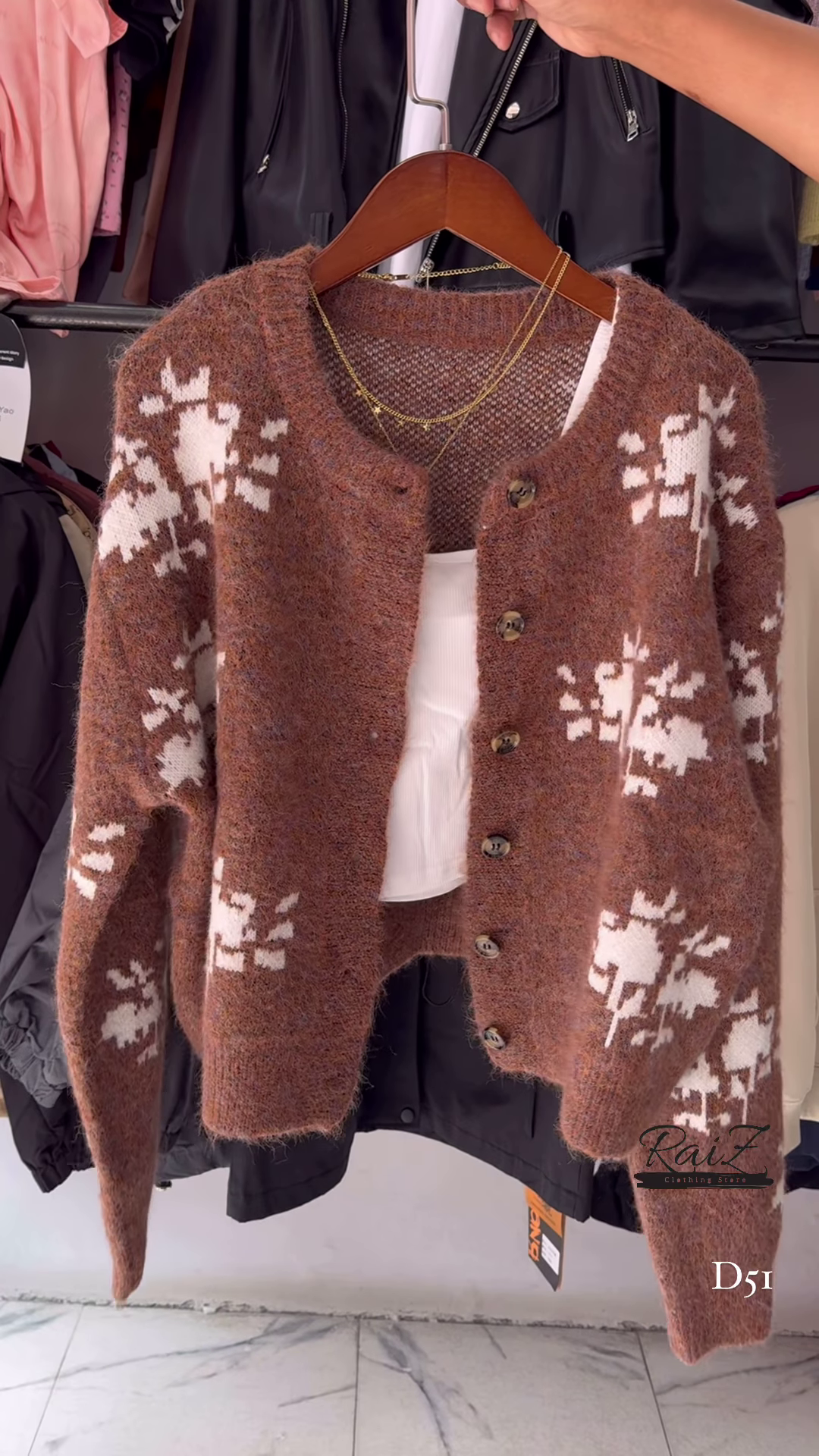 Fuzzy Nordic Button Cardigan – Ultra‑Cozy, Winter‑Chic Layers ❄️🧶 - Image 2