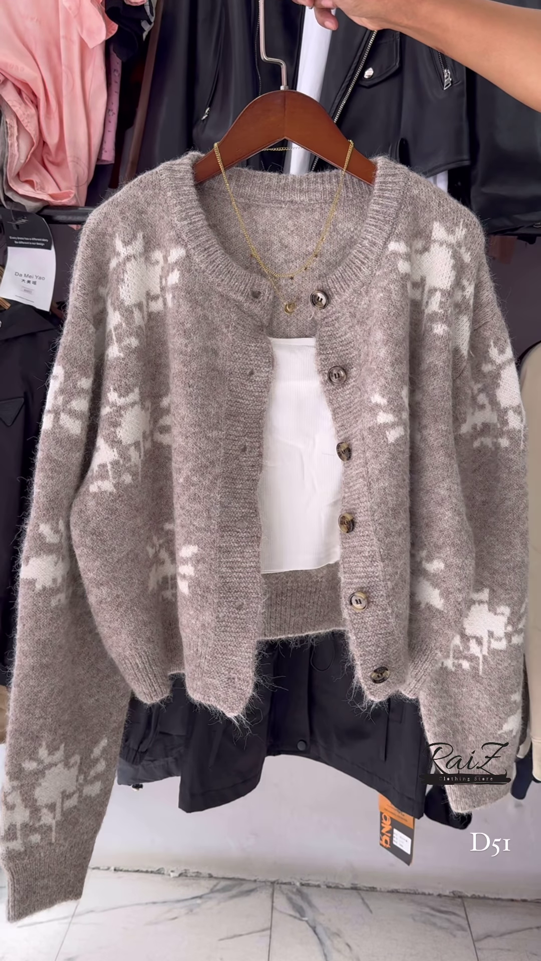 Fuzzy Nordic Button Cardigan – Ultra‑Cozy, Winter‑Chic Layers ❄️🧶 - Image 4