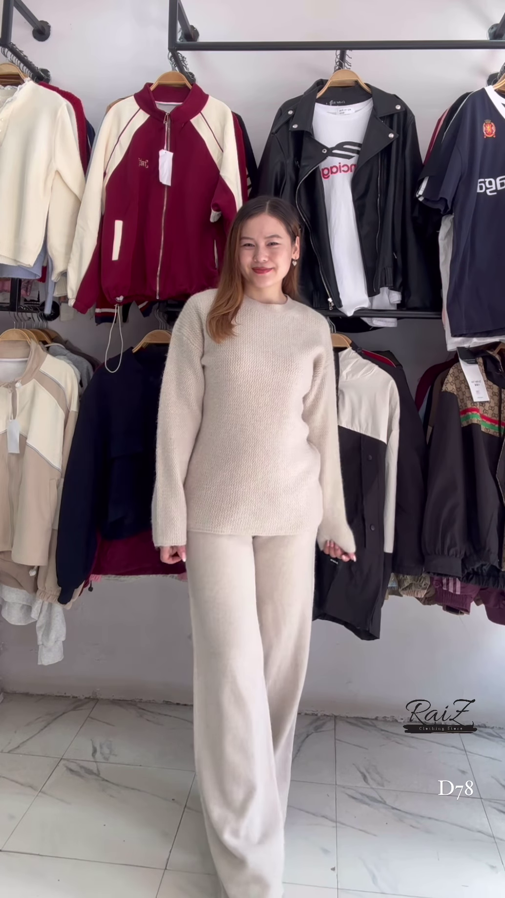 Knit Co-ord Sets 🧶🌾 With Sweater & Wide-Leg Pants – Yellow, Mustard & Brown Variants - Image 6