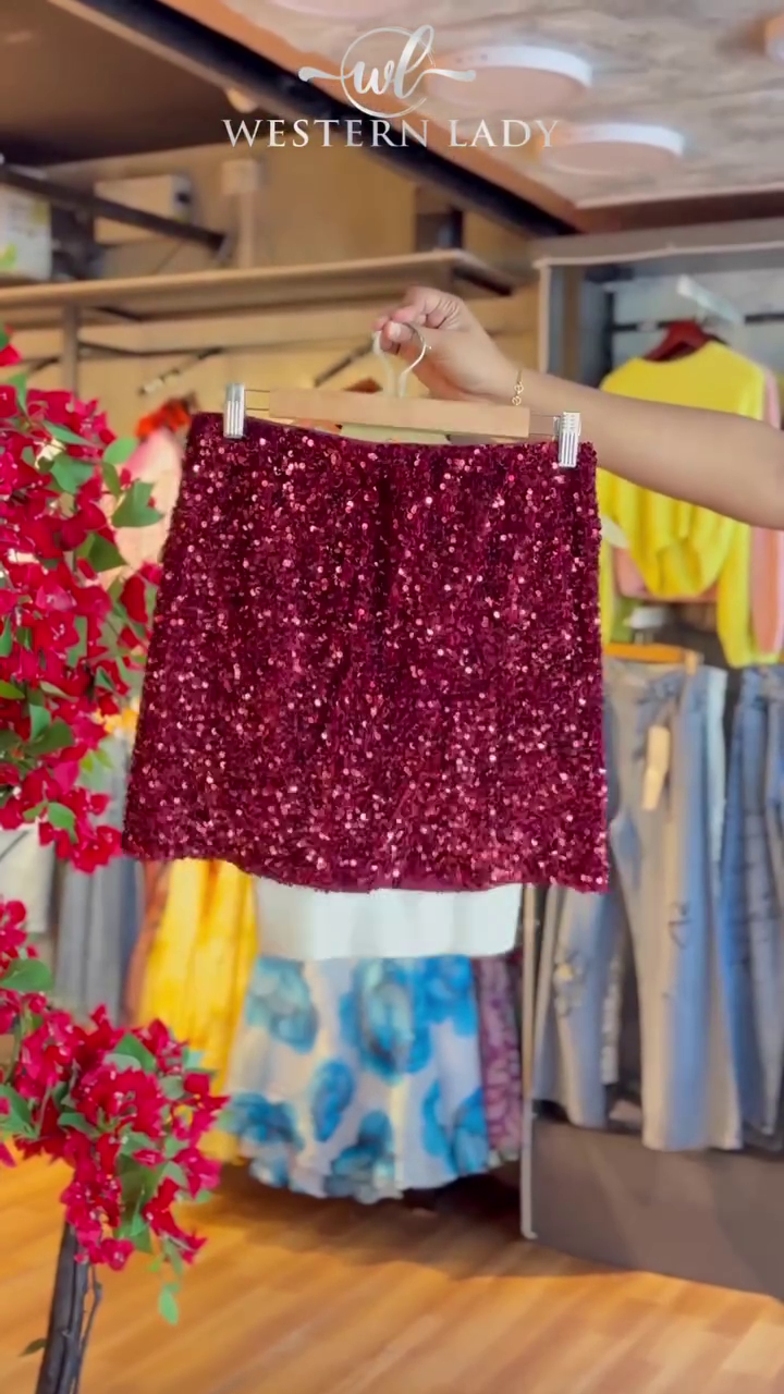 Ivory Knit Tank & Garnet Sequin Blouse Duo - Image 2