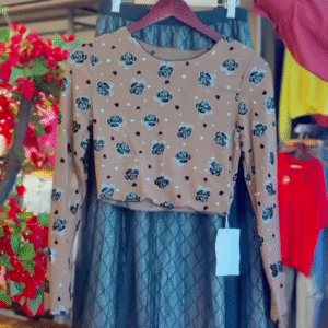 Floral Mesh Dress in Cocoa & Noir