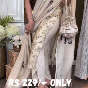Timeless Off-White Floral Printed Kurta Set – Summer Ethnic Elegance