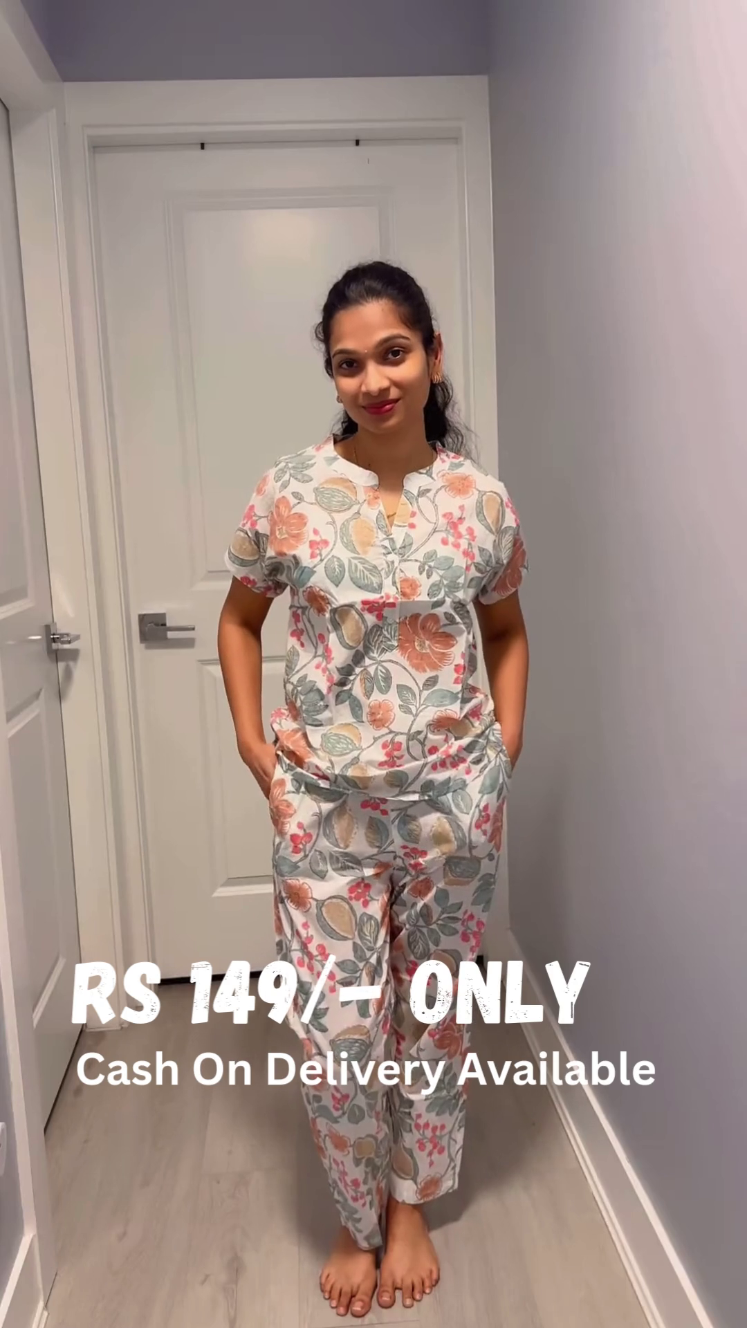 Floral Cotton Co-Ord Set – Relaxed Elegance