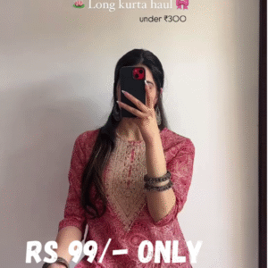 Ethnic Printed Long Kurta – Graceful Everyday Elegance