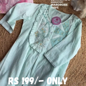 Elegant Organza Embroidered Suit in Pink & Pista – A Subtle Statement of Sophistication