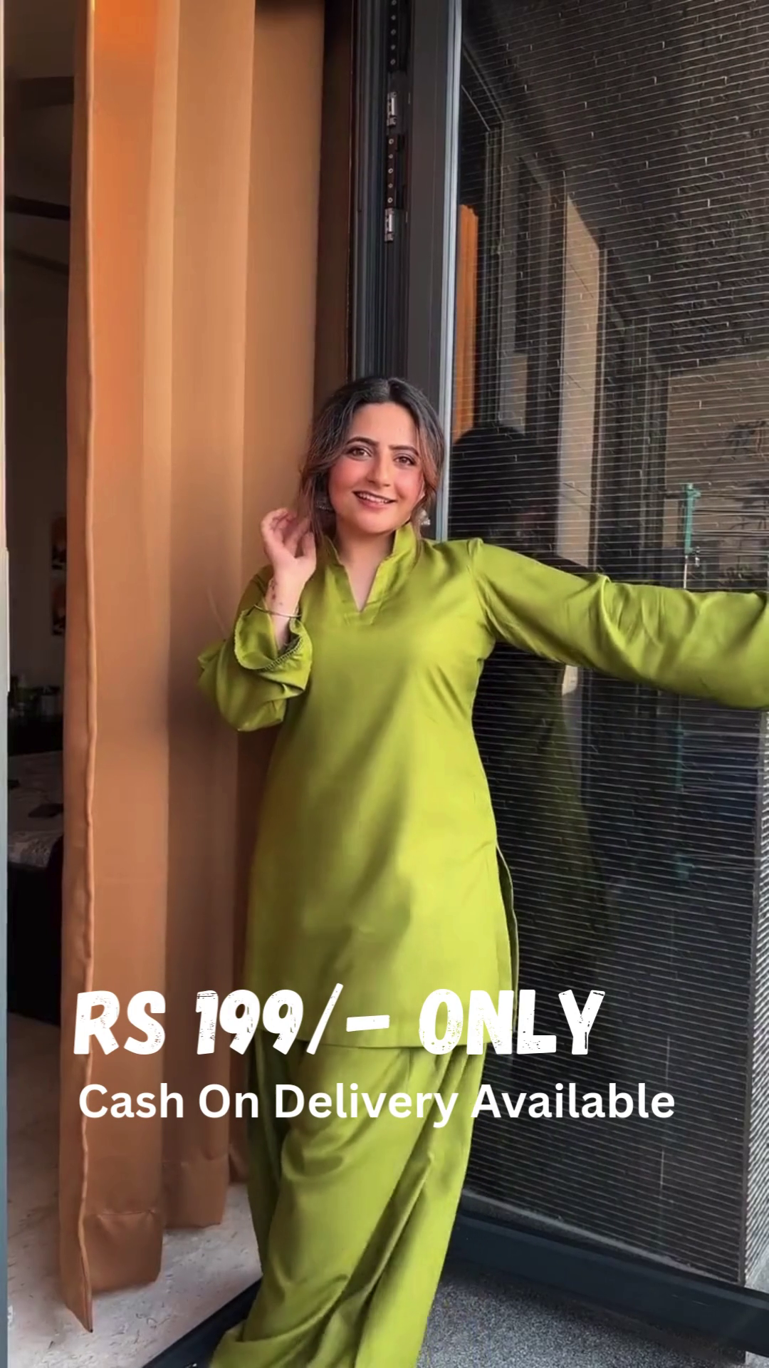 Elegant Green Satin Kurta Set – Luxe Comfort & Grace