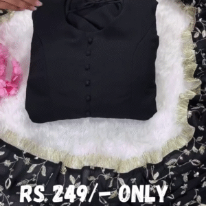Luxe Black 3-Piece Embroidered Suit – Timeless Elegance