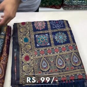 Ajrakh Soft Silk Sarees we