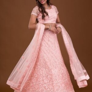 Sequins Net Readymade Lehenga