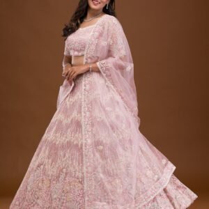 Threadwork Net Readymade Lehenga