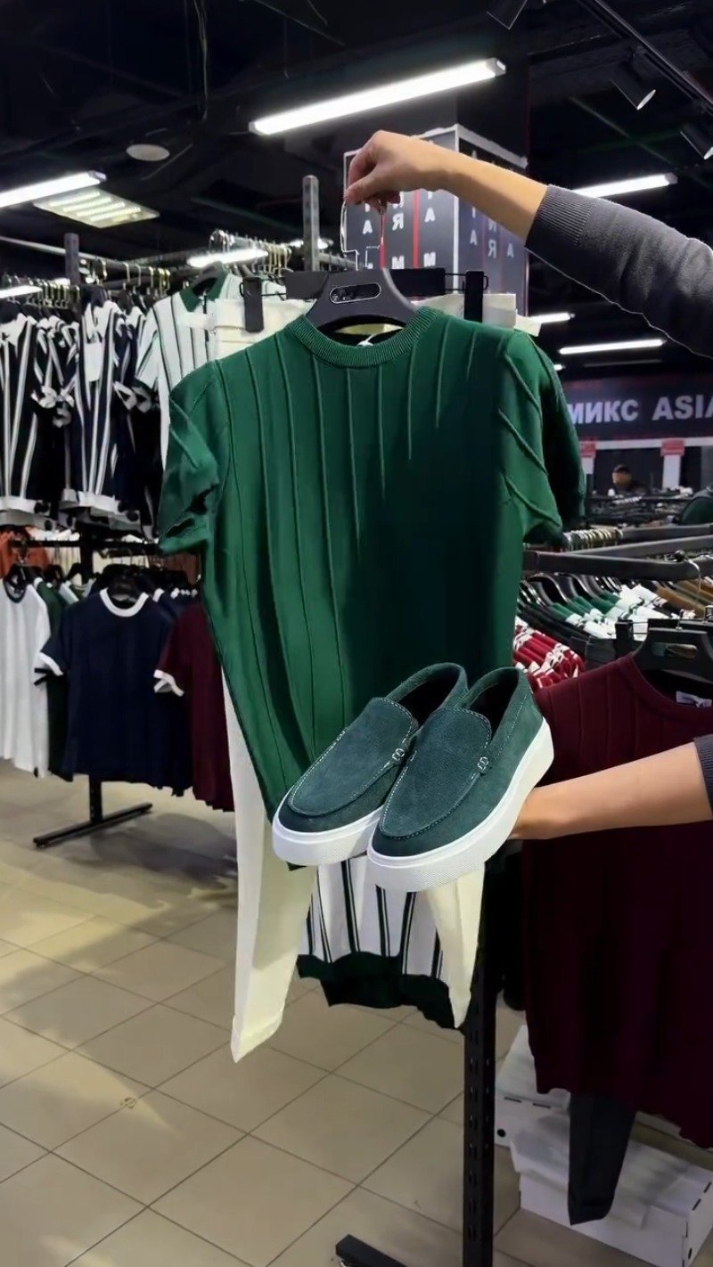 Emerald Green Ribbed Knit Co-ord Set with Matching Suede Loafers โ Available in Emerald Green & Burgundy
