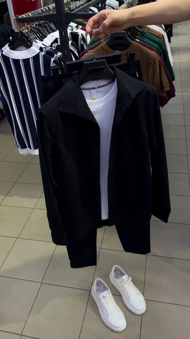 Contemporary Minimalist Layered Black & White Ensemble β Available in Black & Neutral Tones - Image 3