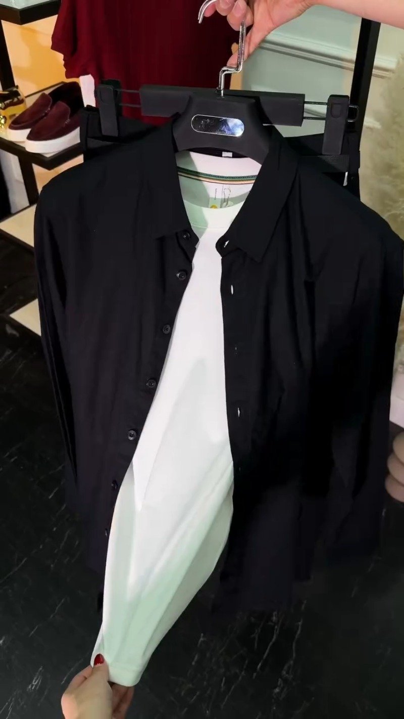 Minimalist Monochromatic Casual Shirt & Trouser Set โ Available in Black & White - Image 2
