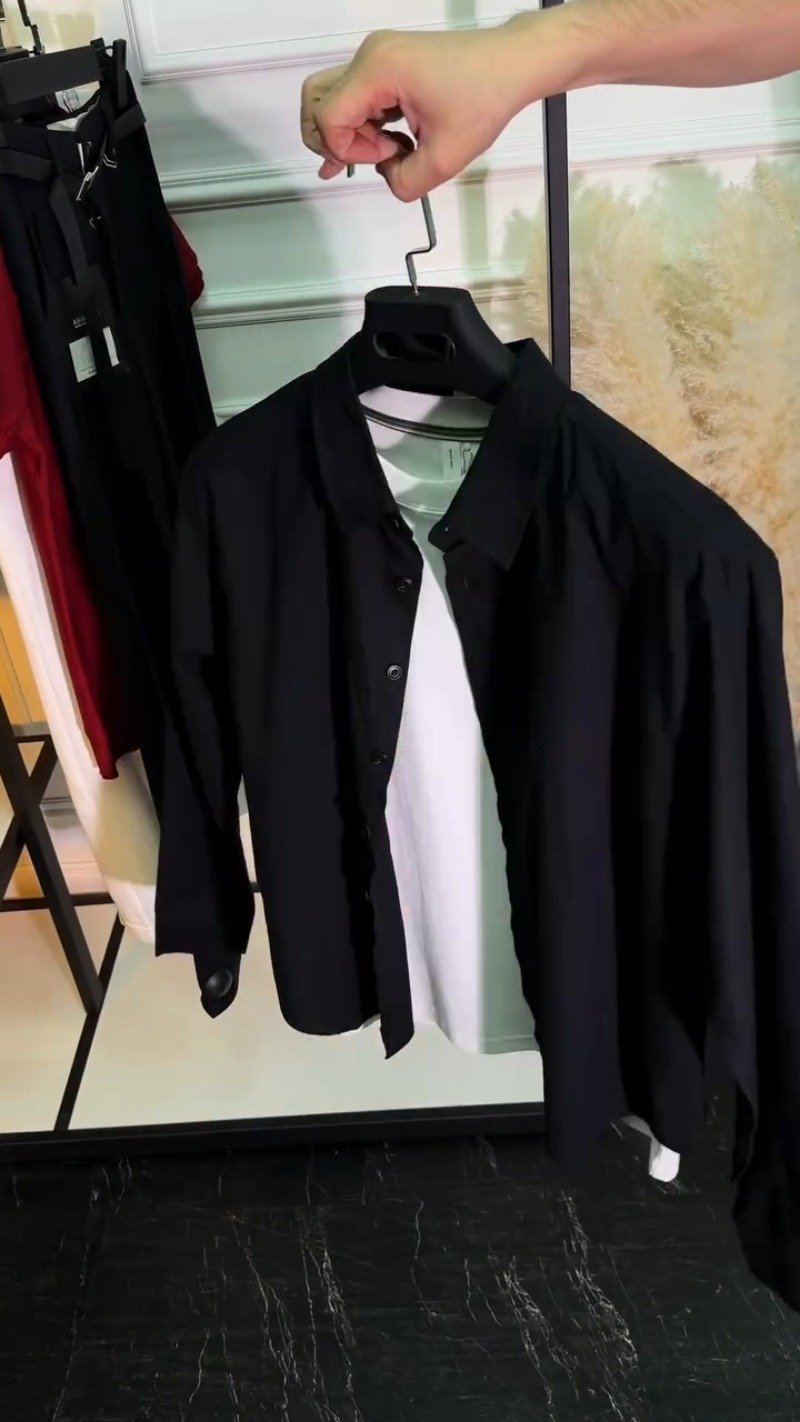 Minimalist Monochromatic Casual Shirt & Trouser Set โ Available in Black & White - Image 3