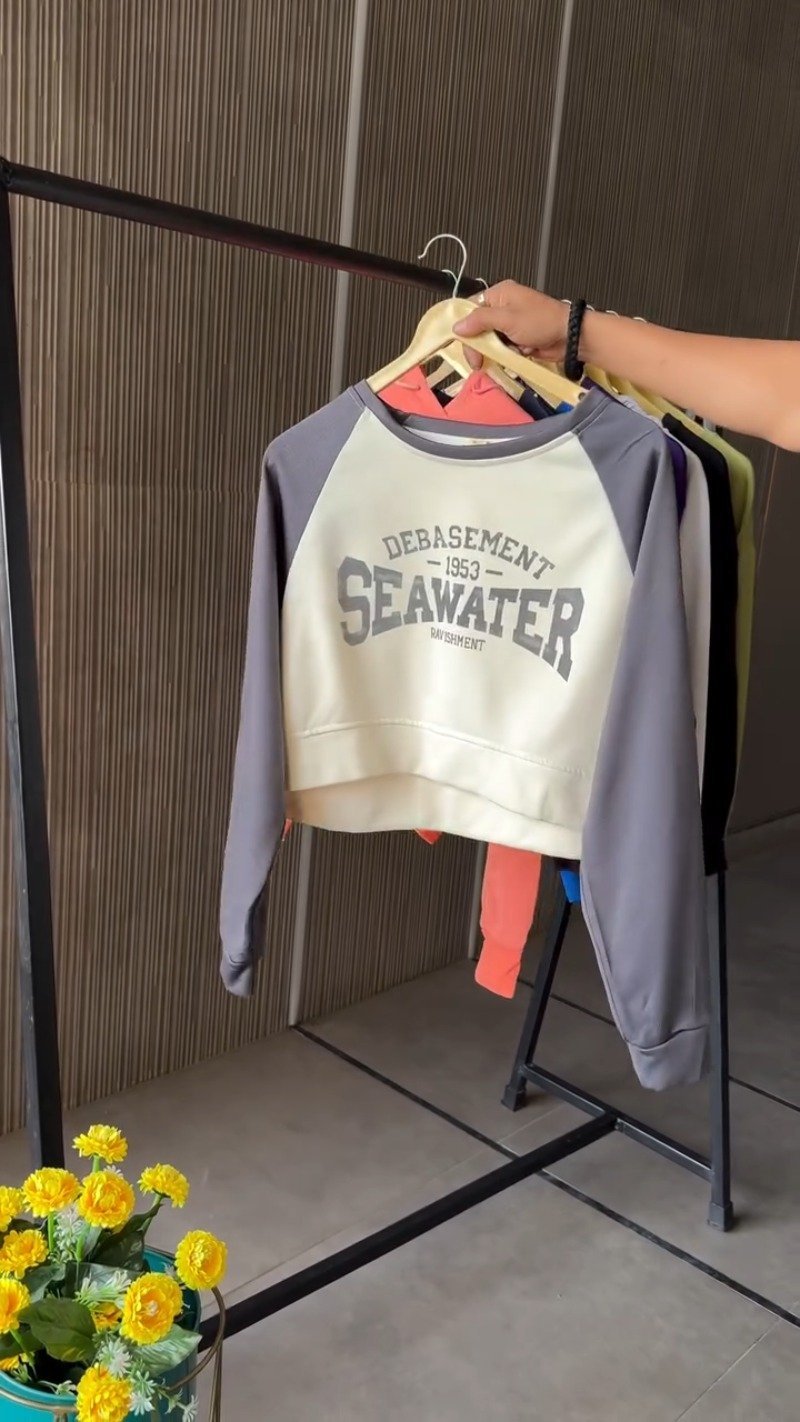 Contemporary Chic Cropped Pullovers & Hoodies Collection β Available in Pink, Olive Green, Beige, Navy Blue, Grey, & Tan - Image 5