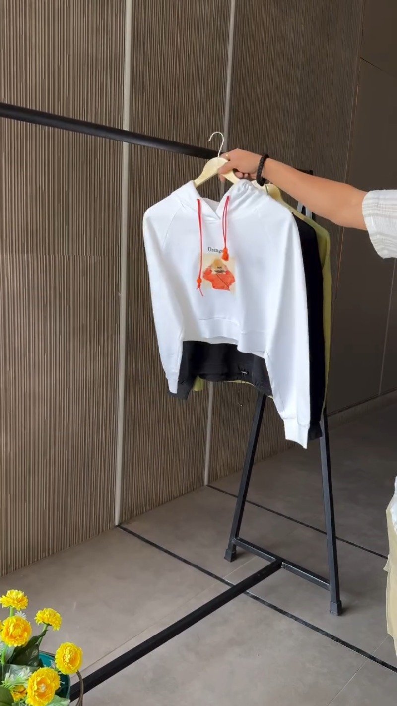 Contemporary Chic Cropped Pullovers & Hoodies Collection β Available in Pink, Olive Green, Beige, Navy Blue, Grey, & Tan - Image 8