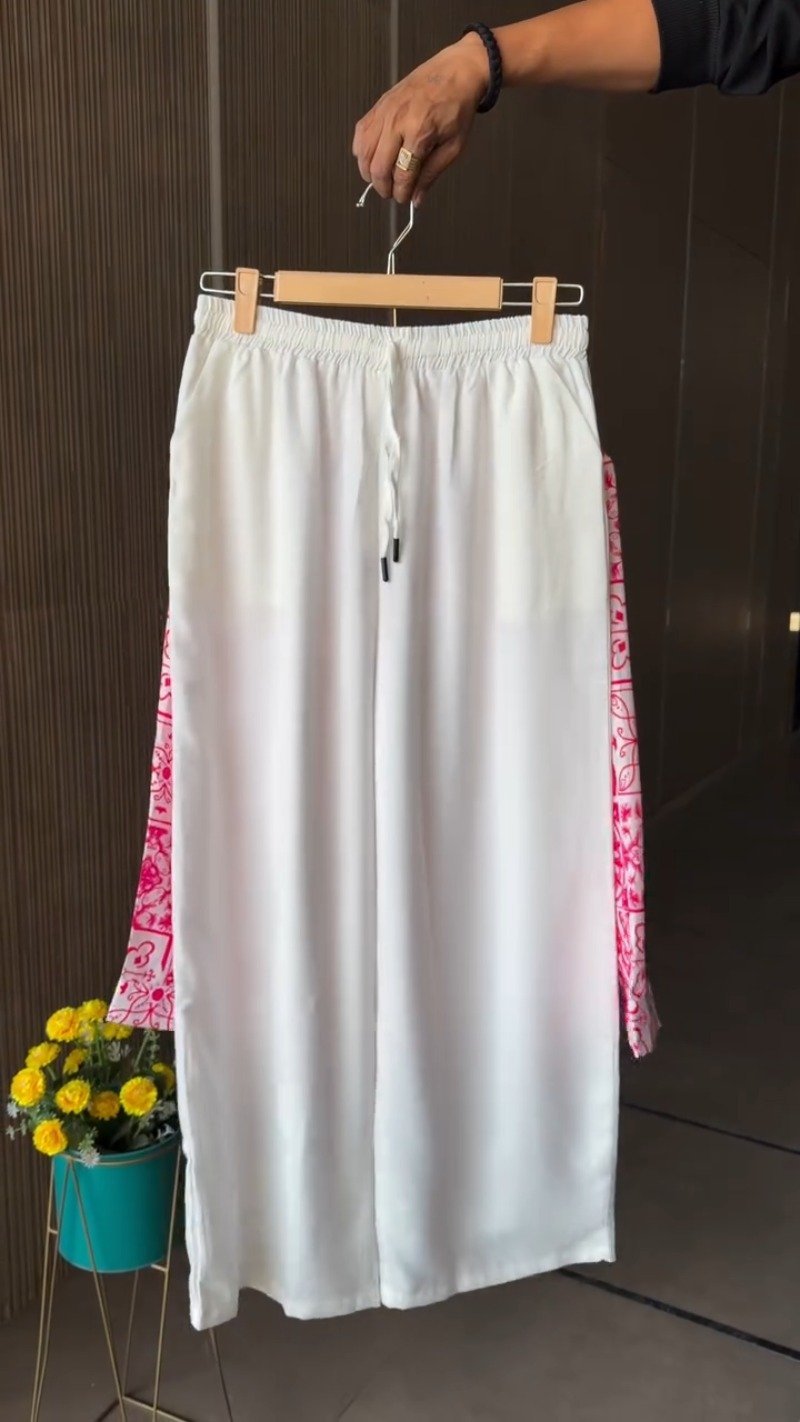Mediterranean Tile Print Pure Linen Co-Ord Set β Available in Vibrant Pink & Royal Blue - Image 2