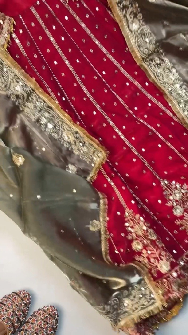Regal Embroidered Silk Kurta & Dupatta Ensemble β Available in Burgundy & Midnight Black - Image 4